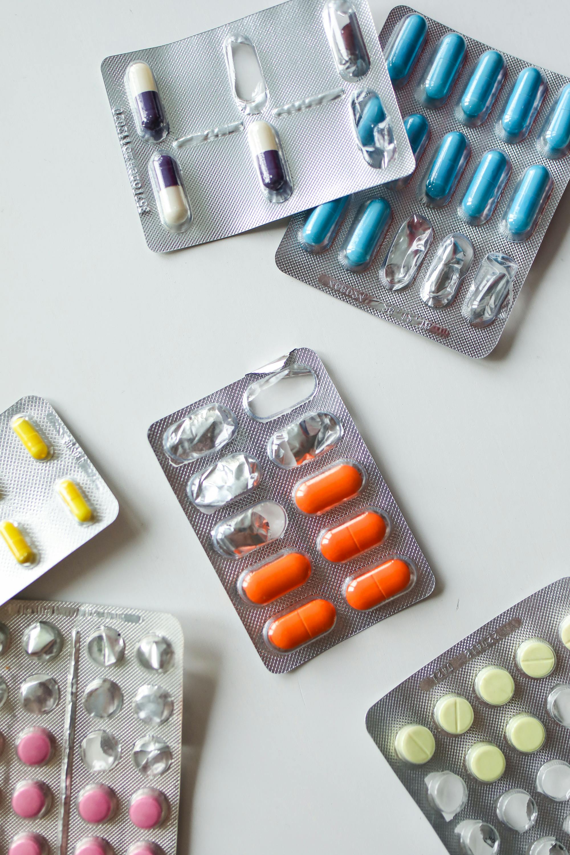 Blister packs of small-molecule medicines