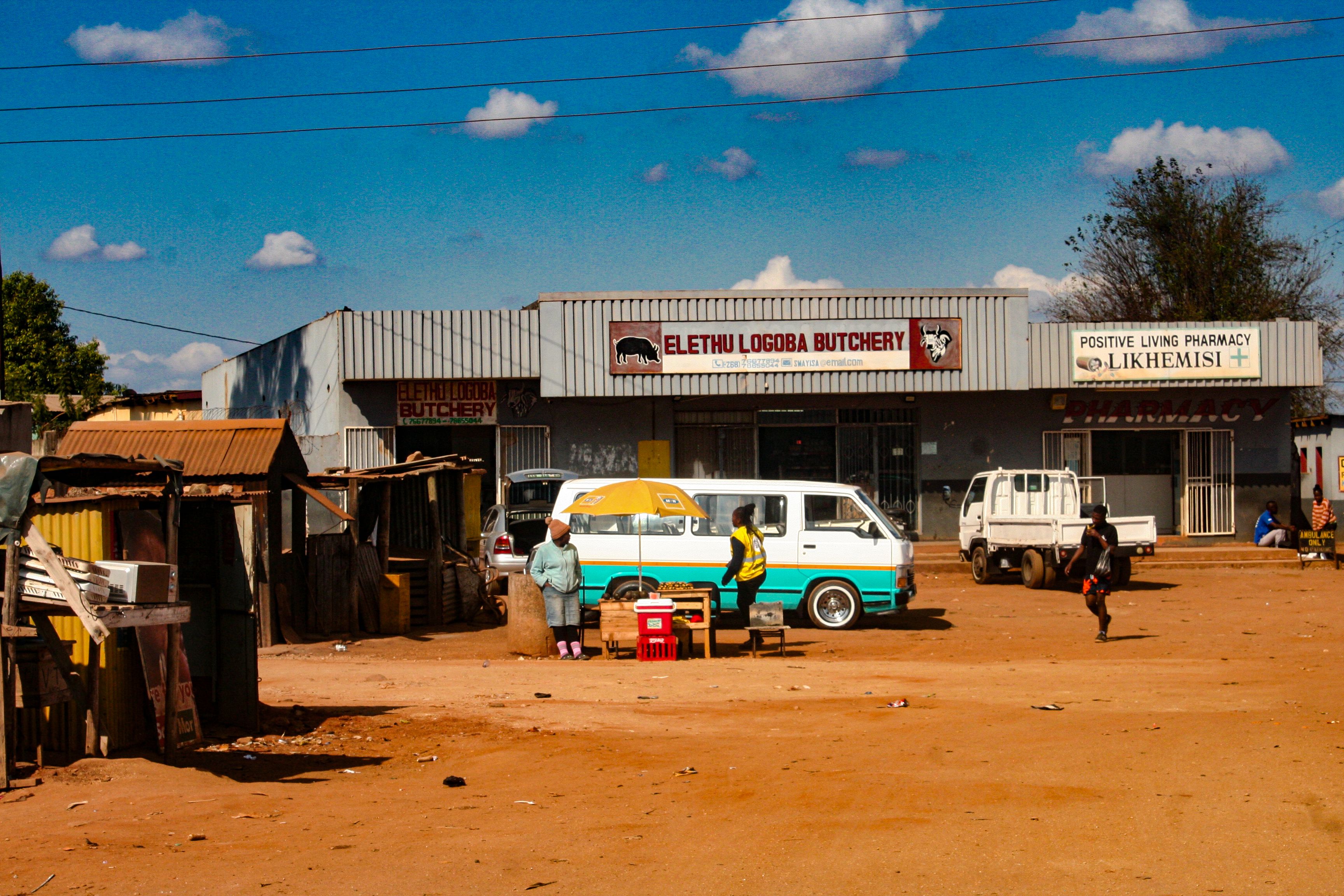 Small communal centrepoint in rural Africa